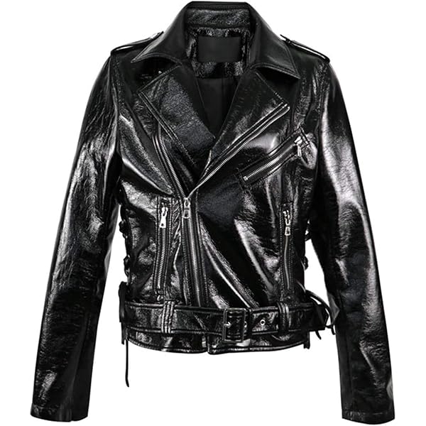 ジャケット・アウター real leather jacket a-2 black y2k Amazon.com: Women's Y2K Grunge Leather Jacket Vintage Cyber